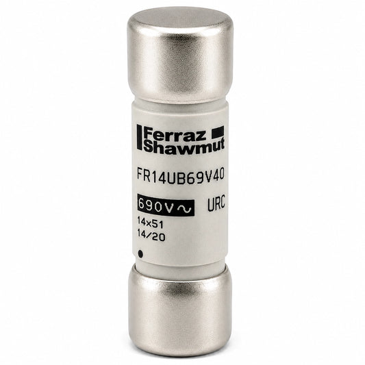 Ferraz Shawmut FR14UB69V40 B078040 Semiconductor Fuse, 40 A, 690 VAC