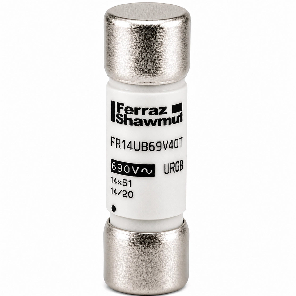 Ferraz Shawmut FR14UB69V40T L078049 Semiconductor Fuse, 40 A, Trip Indicator