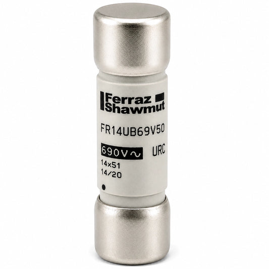 Ferraz Shawmut FR14UB69V50 C078041 Semiconductor Fuse, 50 A, 690 VAC