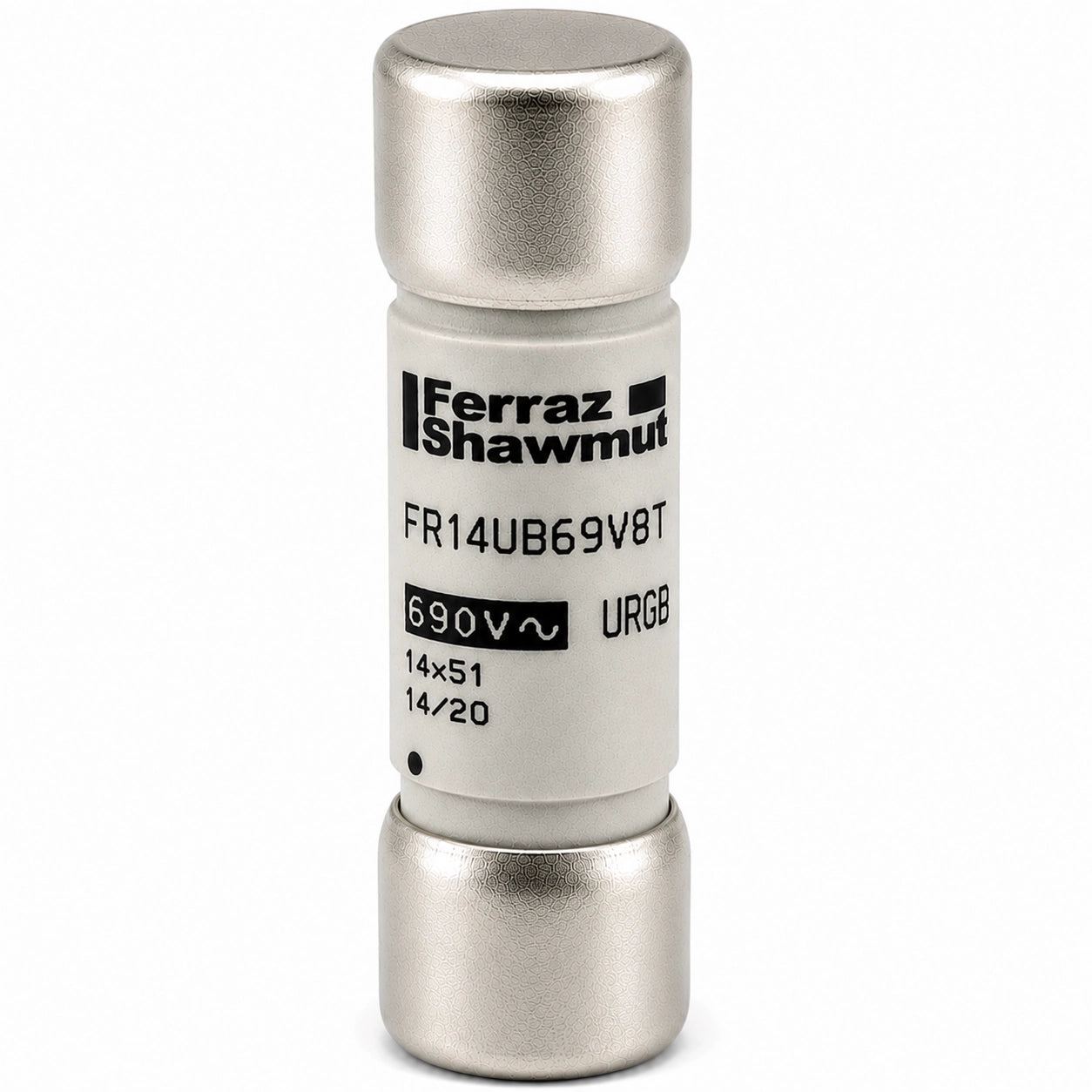 Ferraz Shawmut FR14UB69V8T Semiconductor Fuse, 8 A, Trip Indicator
