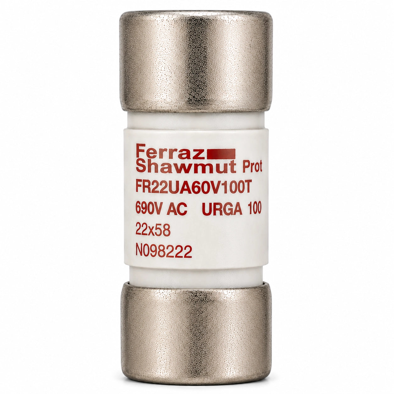 Ferraz Shawmut FR22UA60V100T Semiconductor Fuse, 100 A, 600 VAC