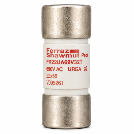 Ferraz Shawmut FR22UA69V32T V095261 Semiconductor Fuse, 32 A, Trip Indicator