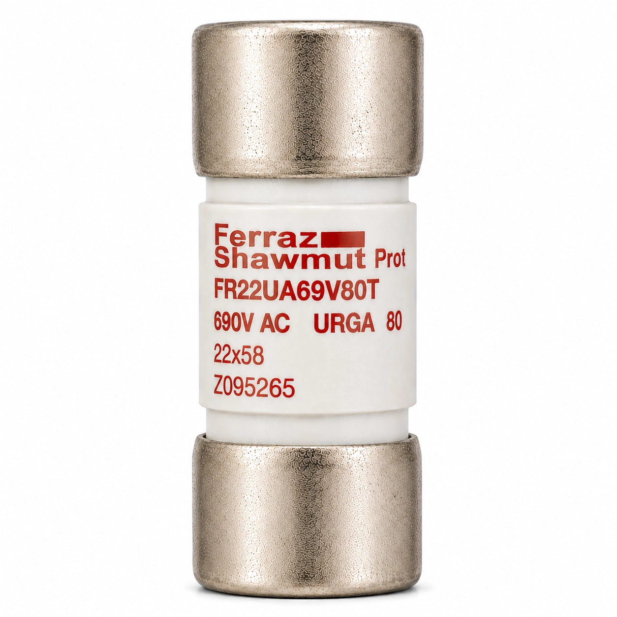 Ferraz Shawmut FR22UA69V80T Z095265 Semiconductor Fuse, 80 A, Trip Indicator
