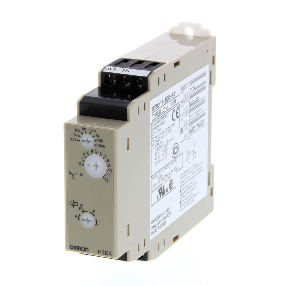 Omron H3DK-S1 AC/DC24-240 Multi-mode Timer - SPDT Contact Output - Perspective View