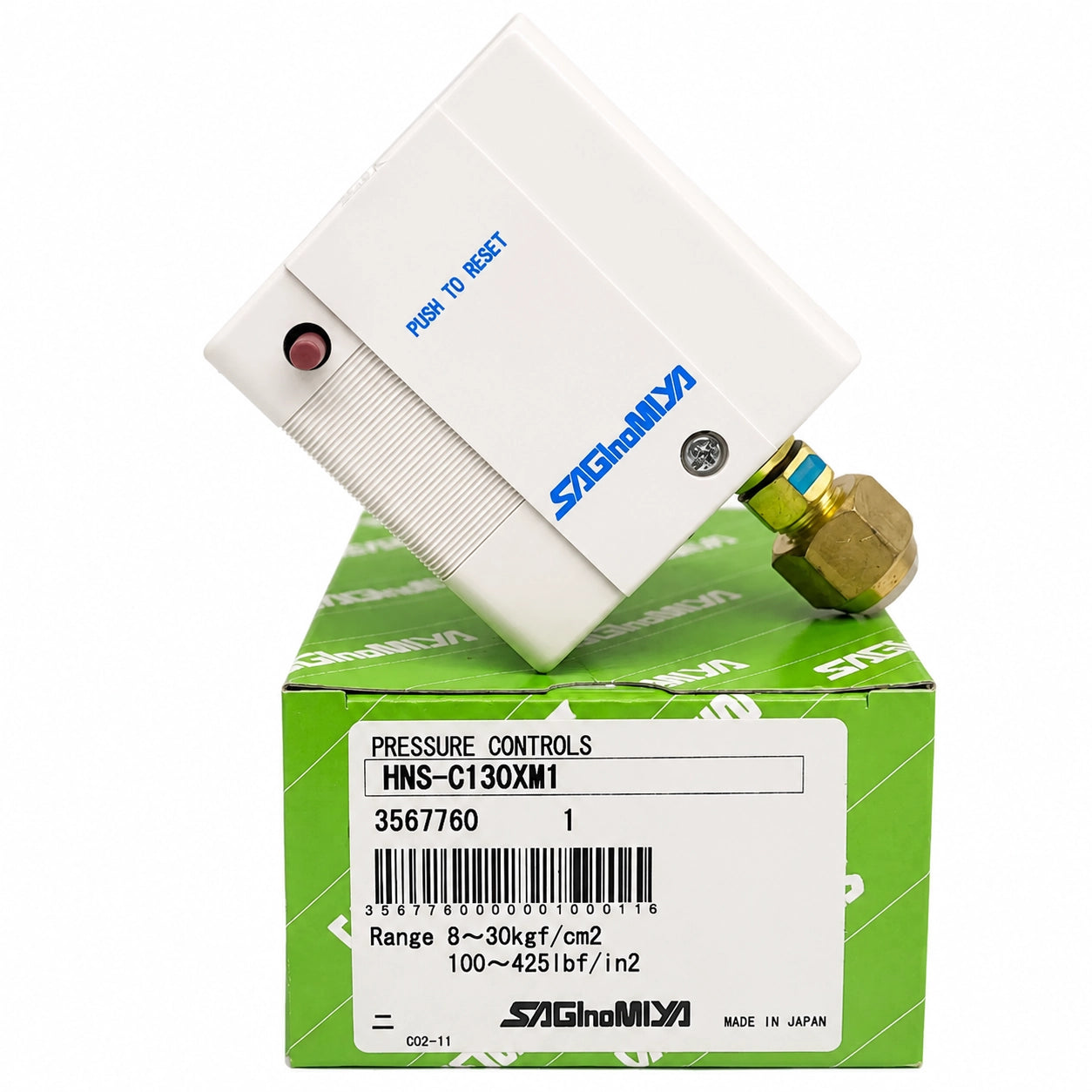 Saginomiya SNS-C101X, SNS-C103X, SNS-C106NG, SNS-C106XM2, SNS-C110X, SNS-C130X, HNS-C130XM1 Pressure Switches