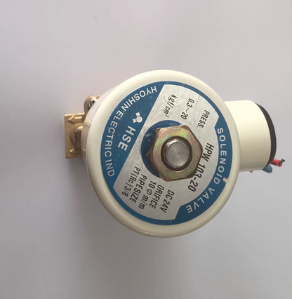 KCC Hyoshin HPW102 DC24V 2-Port Solenoid Valve - Rc(PT) 1/4 Port Size - Front View
