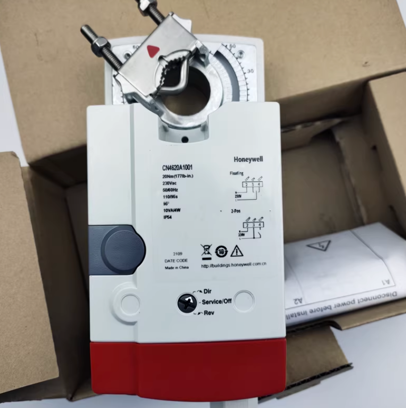 Honeywell CN4620A1001 Non-Spring Return Damper Actuator, 230Vac, 20 Nm, 2-Position / Floating