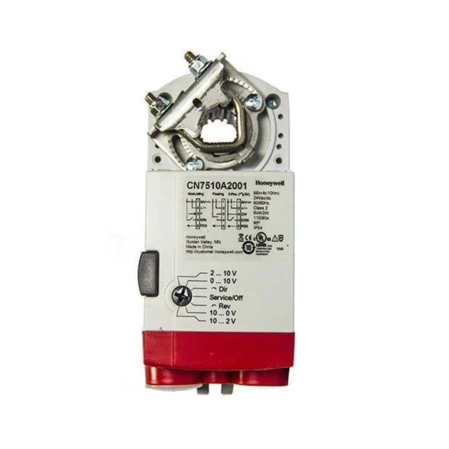 Honeywell CN7510A2001 Non-Spring Return Damper Actuator, 24Vac/dc Modulating, 10 Nm