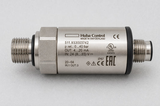 Huba Control 511.933003742 Pressure Transmitter - 0-40 bar - Label Close-up