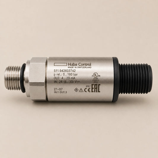 Huba Control 511.942603742 Pressure Transmitter - 0-160 bar - Label Close-up