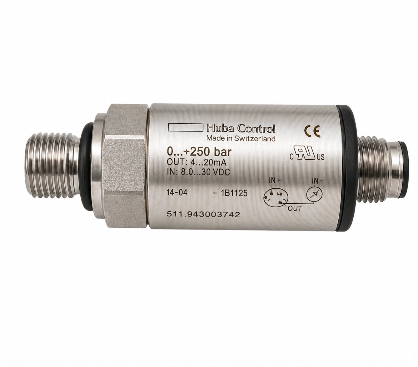 Huba Control 511.943003742 Pressure Transmitter - 0-250 bar - Label Close-up