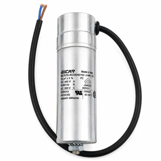 ICAR MLR25L40803583 Motor Run Capacitor, 8 µF, 450V AC Class S2