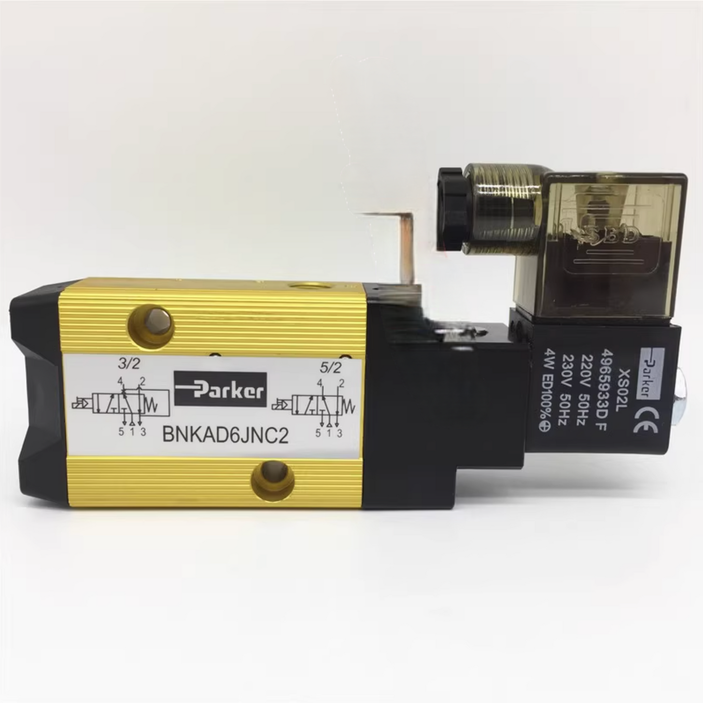 Parker BNKAD6JNC2-496593C2 NAMUR Direct Mount 3/2 & 5/2 Way Solenoid Valve, 1/4 BSP, 24VDC