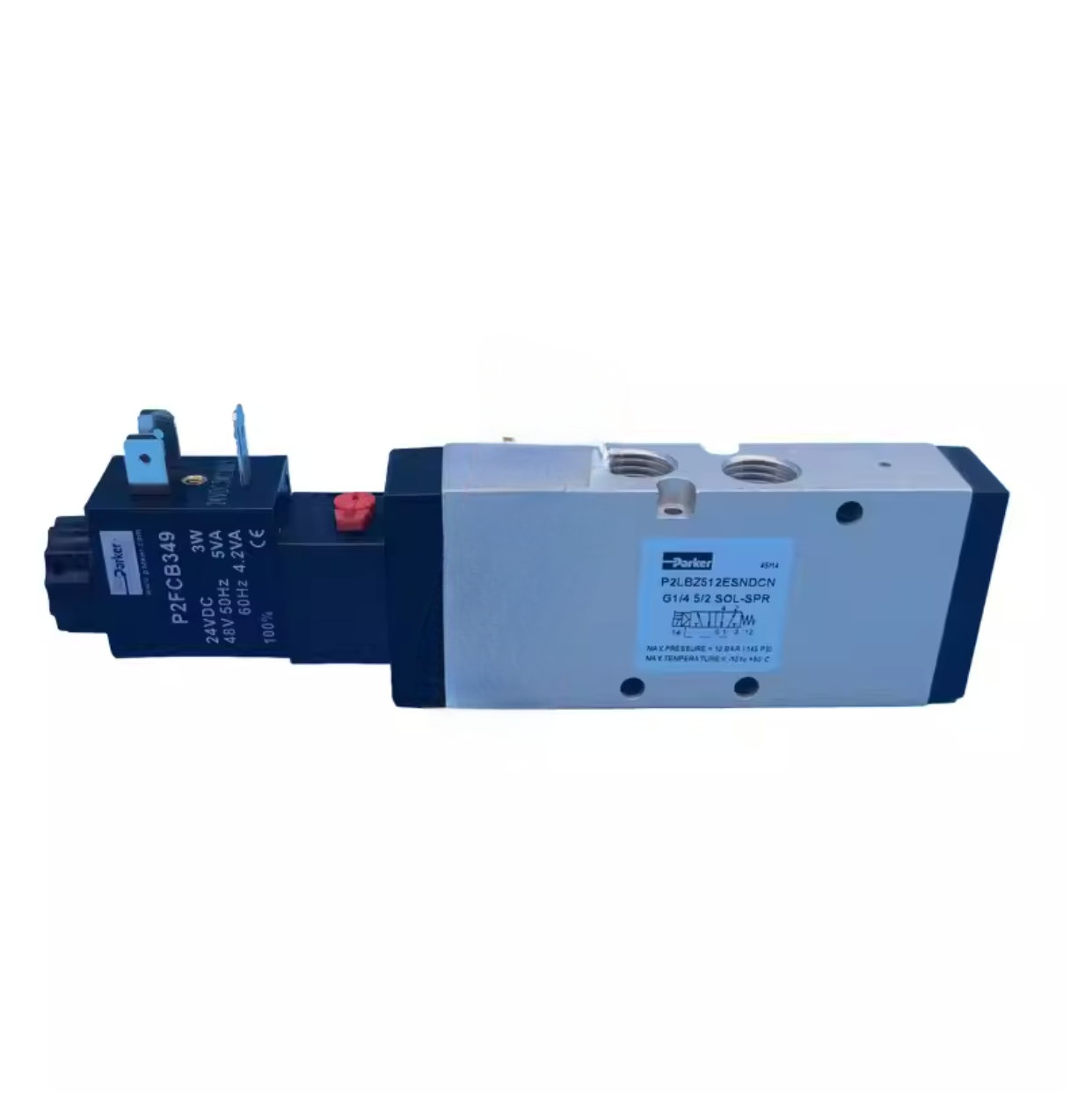 Parker P2LBZ512ESNDCB49 Viking Xtreme Directional Control Valve, 5/2 G1/4", 24VDC