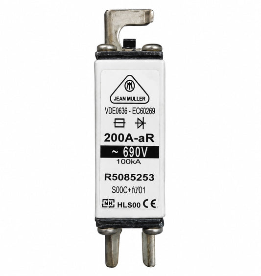 Jean Muller R5085253 Semiconductor Fuse, 200A, 690V AC, 100kA