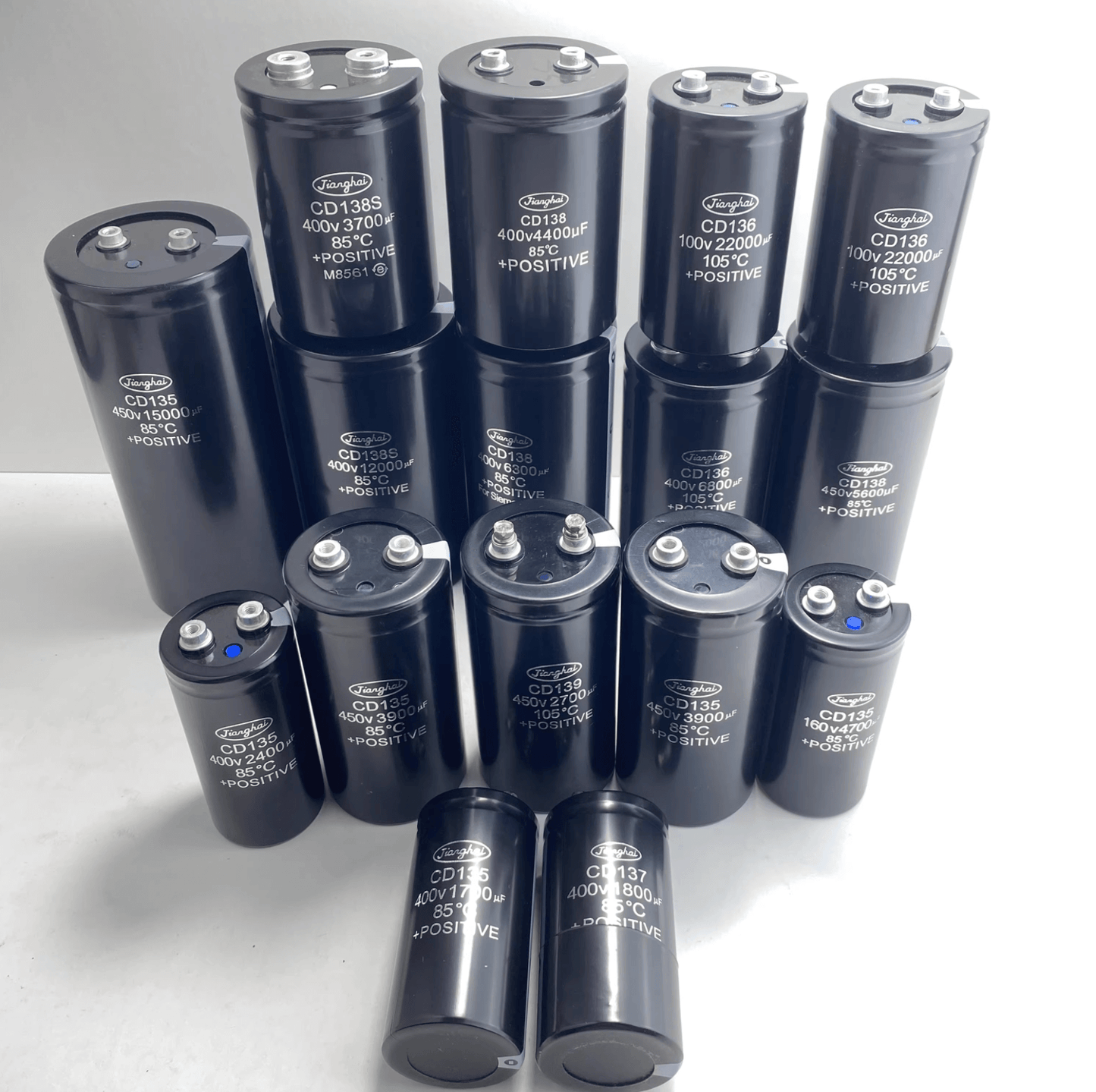 Jianghai ECG2CPK223MF131 Screw Terminal Aluminum Electrolytic Capacitor - 22000μF 160V - Product View