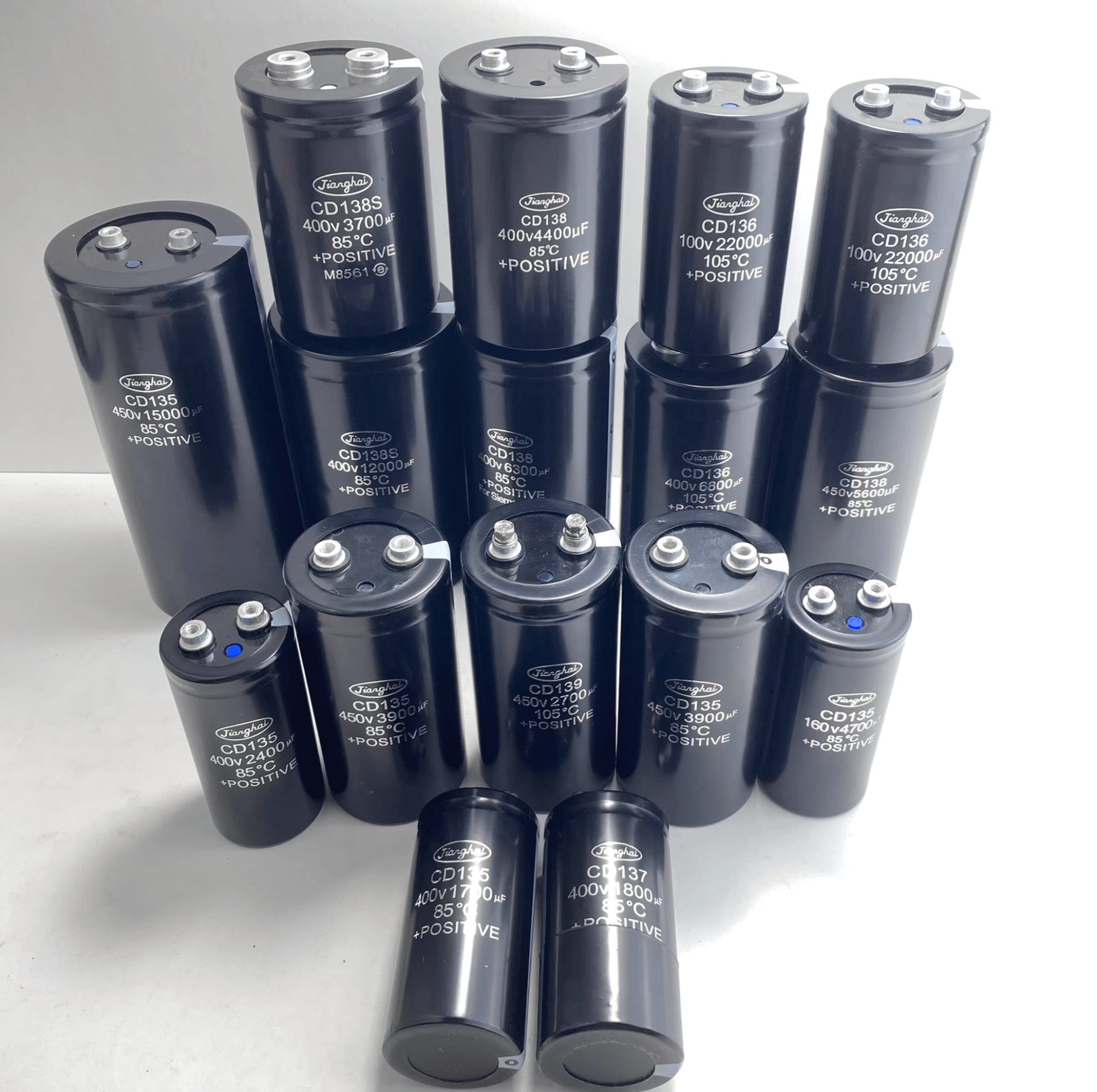Jianghai ECG2CPK223MF131 Screw Terminal Aluminum Electrolytic Capacitor - 22000μF 160V - Product View