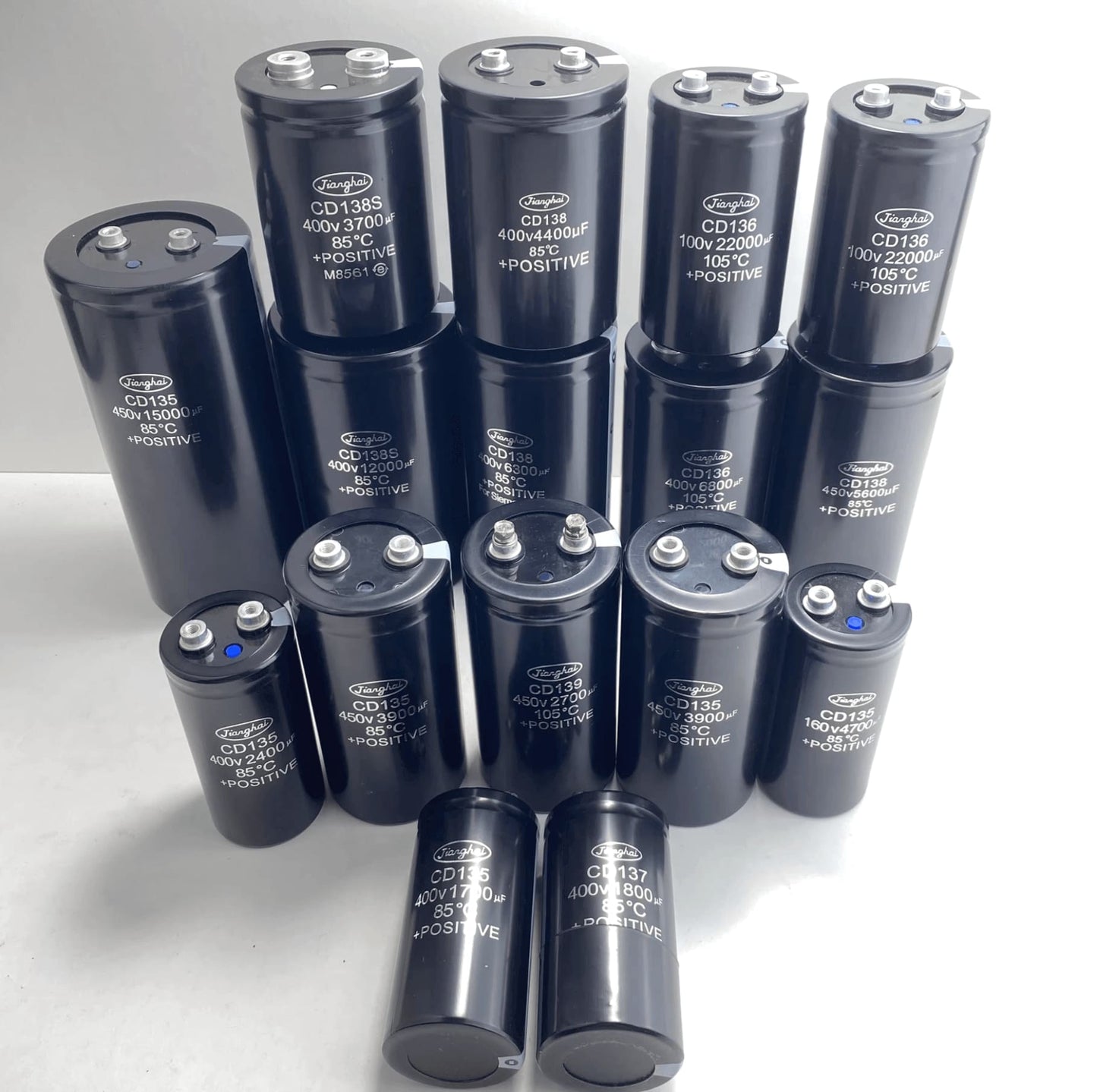 Jianghai ECG1KPK103MC075 Aluminum Electrolytic Capacitor - 10000μF 80V - Front View