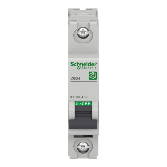Schneider Electric M9F11102 Multi9 C60N Miniature Circuit Breaker, 1P, 2A, C Curve, 10kA - Pack of 4