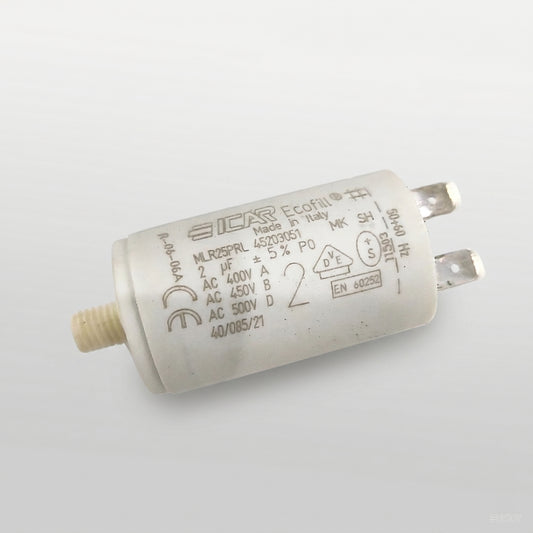 ICAR MLR25PRL45203051 Motor Run Capacitor - 2µF 450V - Product View