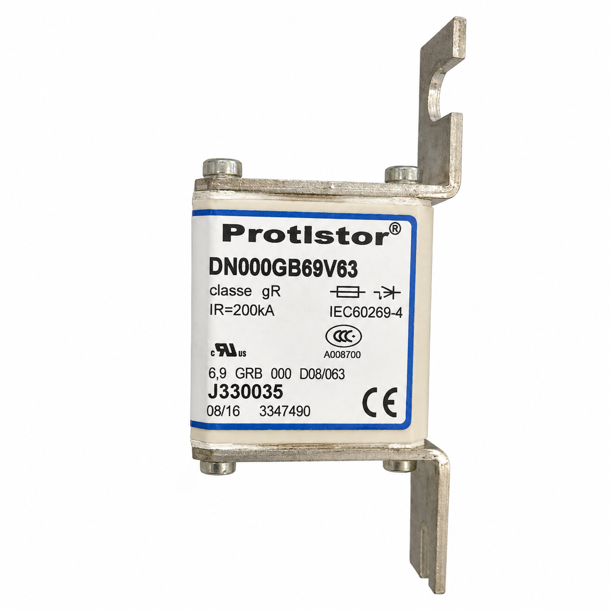 Mersen DN000GB69V125 / T330113 Protistor Semiconductor Fuse, 690VAC, 125A