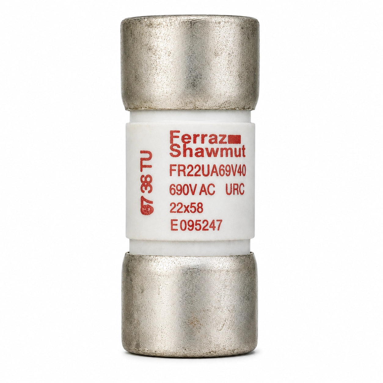 Mersen FR22UA69V40 E095247 Semiconductor Fuse, 40 A, 690 VAC