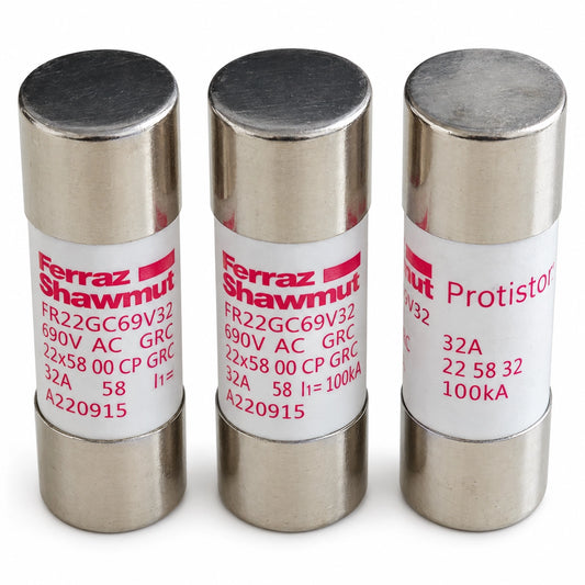 Mersen FR22UD69V100T / F093960 High-Speed Cylindrical Fuse, 100 A, 690 V AC