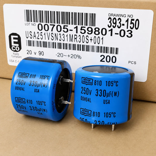 Nippon Chemi-Con 251VSN331MR30S Capacitor, 250 V, 330 uF