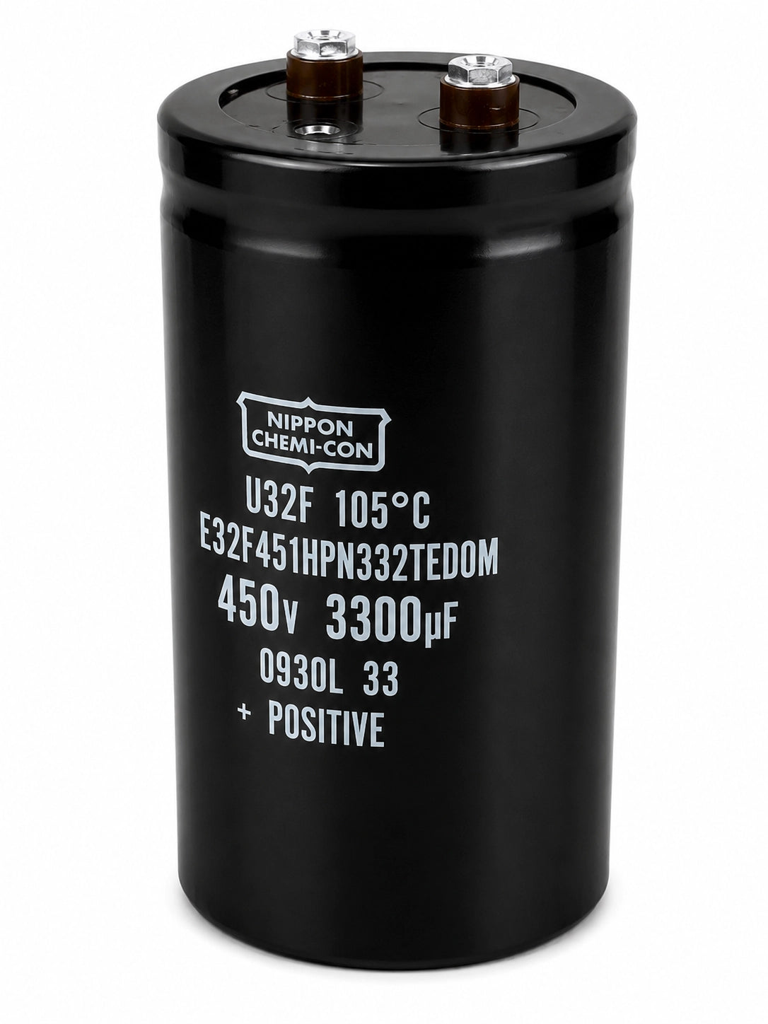 Nippon Chemi-Con E32F451HPN332TED0M Capacitor, 450 V, 3300 uF