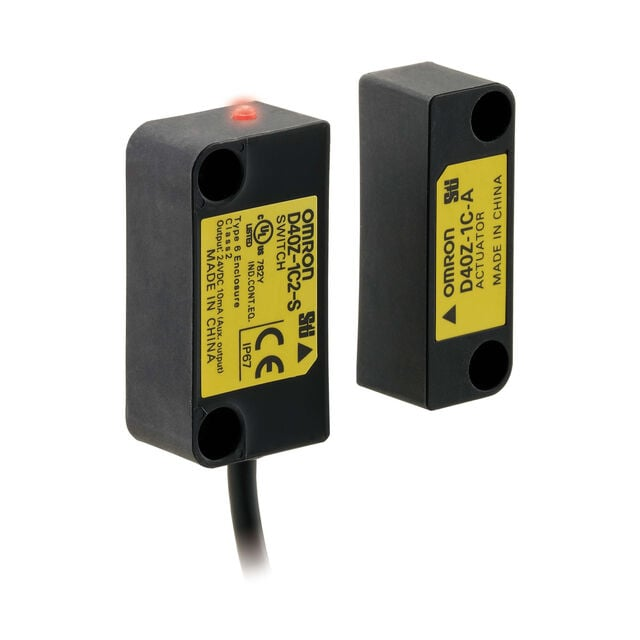 Omron D40Z-1C2 Safety Switch - 2m Cable SPST-NO Non-Contact Magnetic - Technical Attribute Table