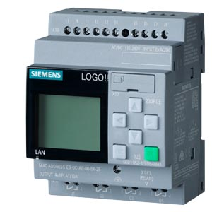 Siemens 6ED1052-1HB08-0BA1 Logic Module - 24V AC/DC 8DI/4DO - Front View