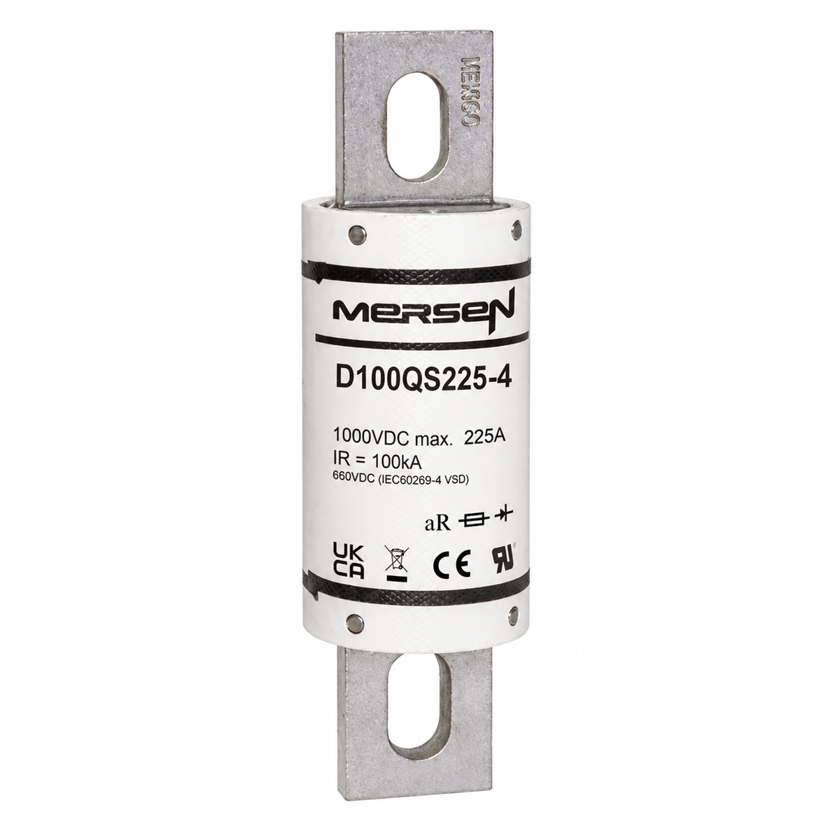 Mersen D100QS Fast-Acting DC Fuse Series, 50-300A, 1000VDC aR