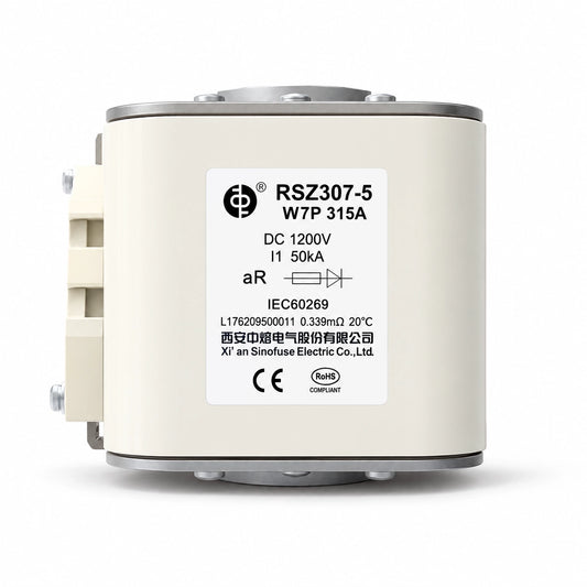 SINOFUSE RSZ307-5-W7P High-Speed Semiconductor Fuse Series, 1000-2500A, 1200VDC UL / 1000VDC IEC