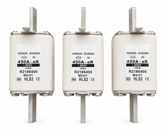 JEAN MÜLLER R2186400 High-Speed Semiconductor Fuse, 450 A, 690 VAC