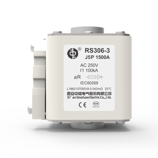 SINOFUSE RS306-3-J5P-1250A1100V-D RS306 High Speed Fuse, 1250A, 1100VAC/800VDC