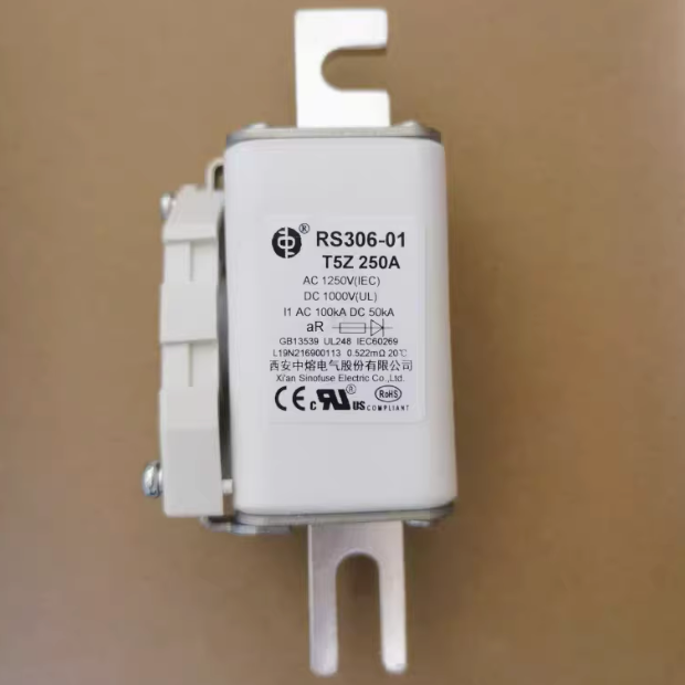 SINOFUSE RS306-1-T5Z-250A1250V-D High Speed Fuse - 250A 1250V - Technical Data Table View