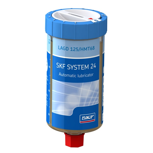 SKF LAGD 125/HMT68 SYSTEM 24 Gas Driven Single Point Automatic Lubricator, 125ml LHMT 68 Oil