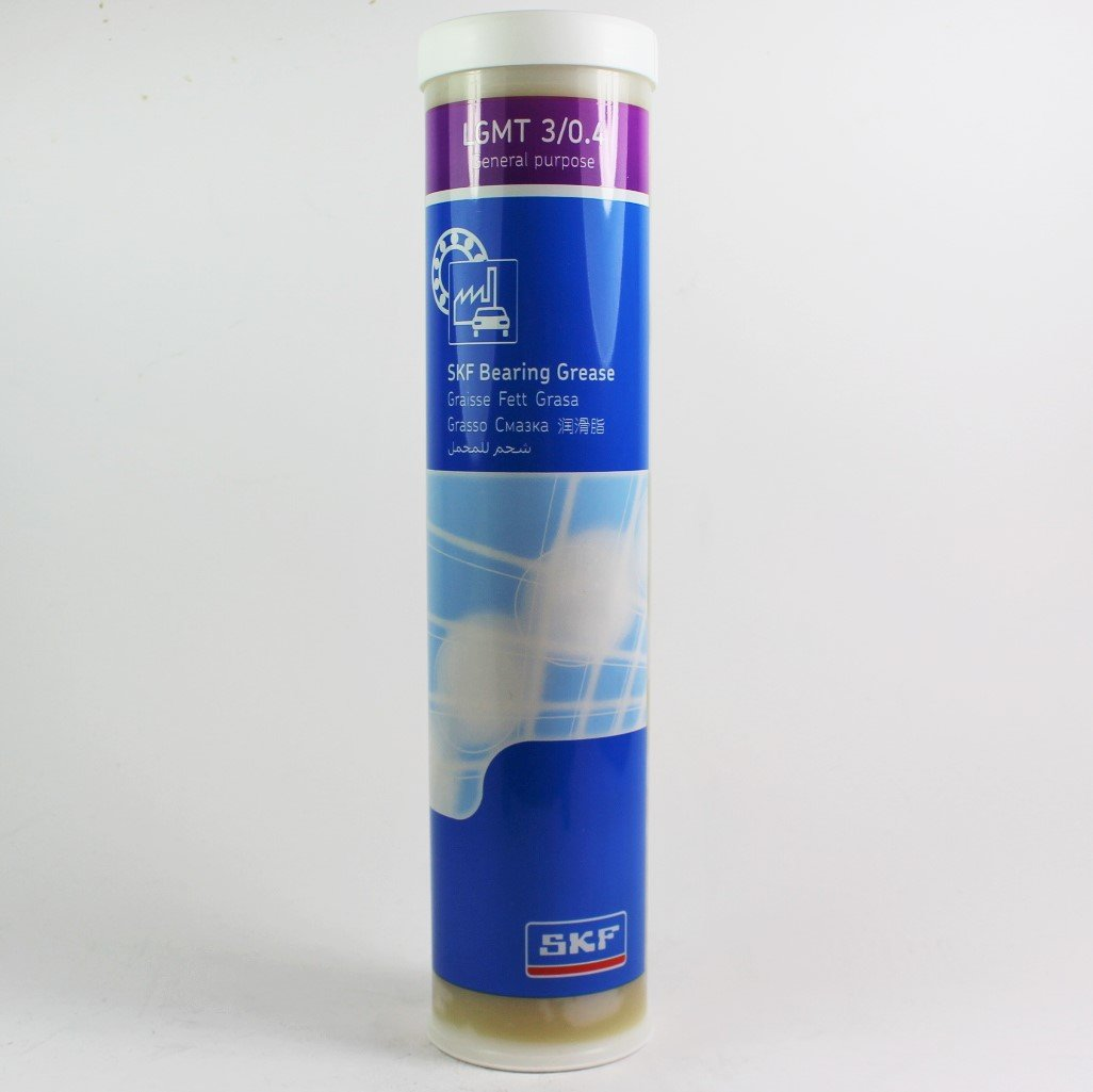 SKF LGMT 3/0.4 LGMT 3 Series General Purpose Stiff Bearing Grease, Lithium Thickener, 400g Cartridge