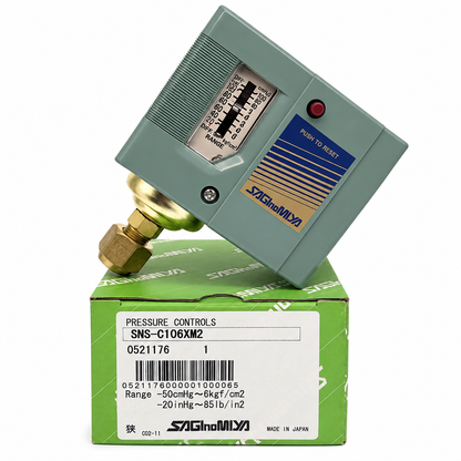 Saginomiya SNS-C101X, SNS-C103X, SNS-C106NG, SNS-C106XM2, SNS-C110X, SNS-C130X, HNS-C130XM1 Pressure Switches