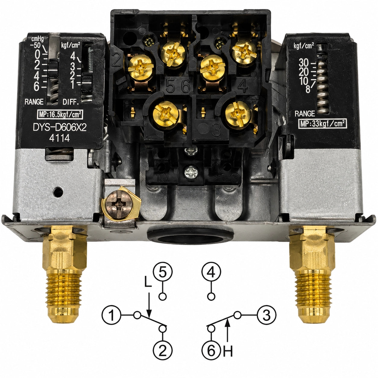Saginomiya DYS Series Dual Pressure Controls, High/Low Pressure, IP20