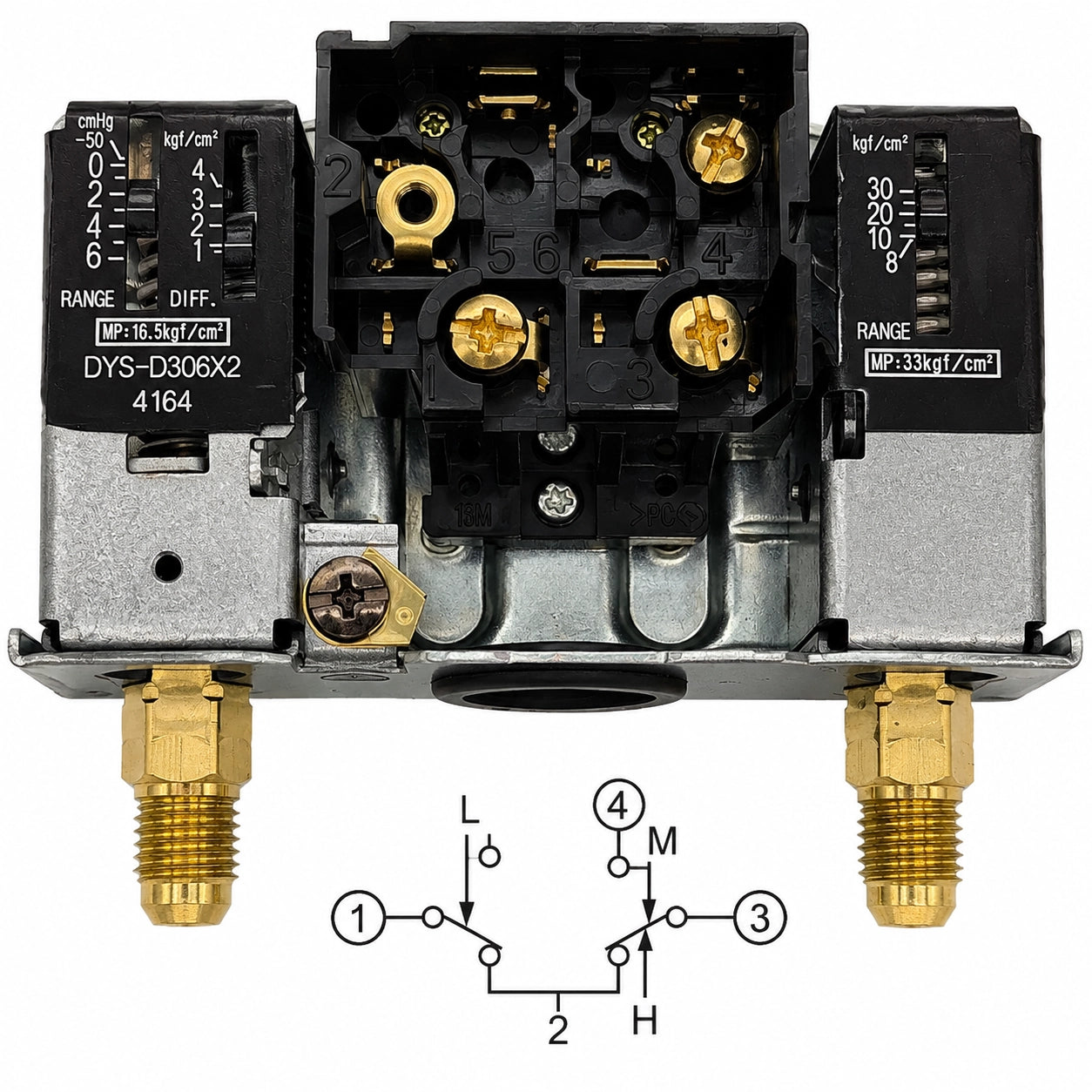 Saginomiya DYS Series Dual Pressure Controls, High/Low Pressure, IP20