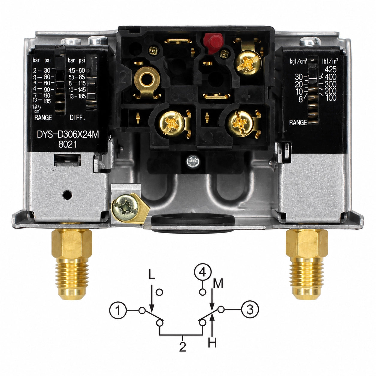 Saginomiya DYS Series Dual Pressure Controls, High/Low Pressure, IP20