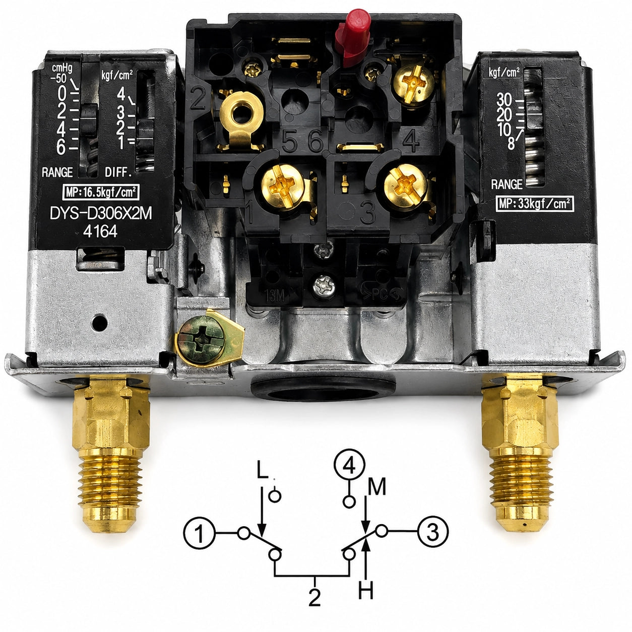 Saginomiya DYS Series Dual Pressure Controls, High/Low Pressure, IP20
