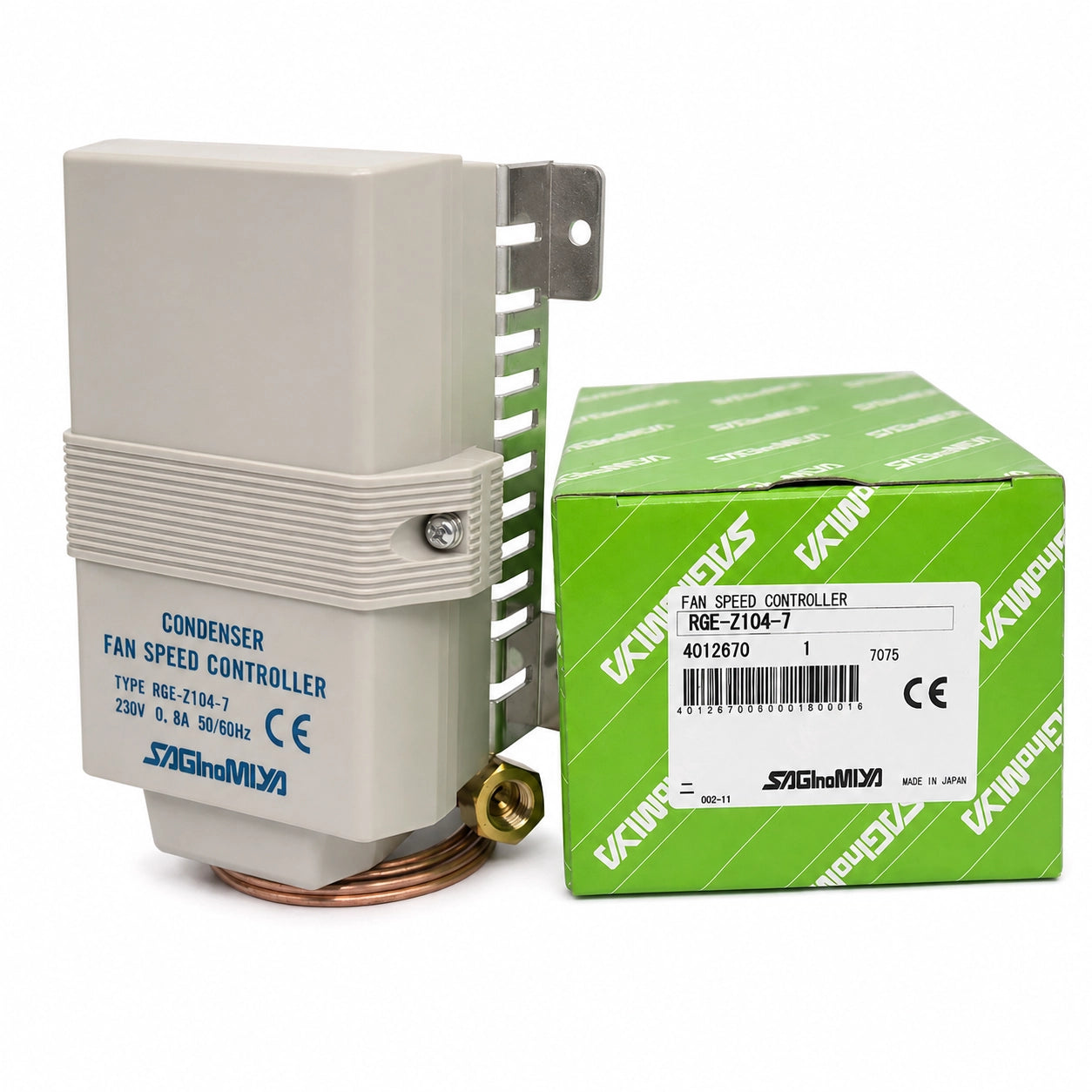 Saginomiya RGE Series Condenser Fan Speed Controllers, 200–415 V AC, 0.2–8 A
