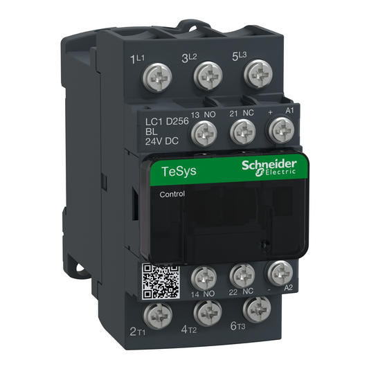 Schneider Electric LC1D256 TeSys D Contactor - Ring Lug Terminal - 25A AC-3 Rating