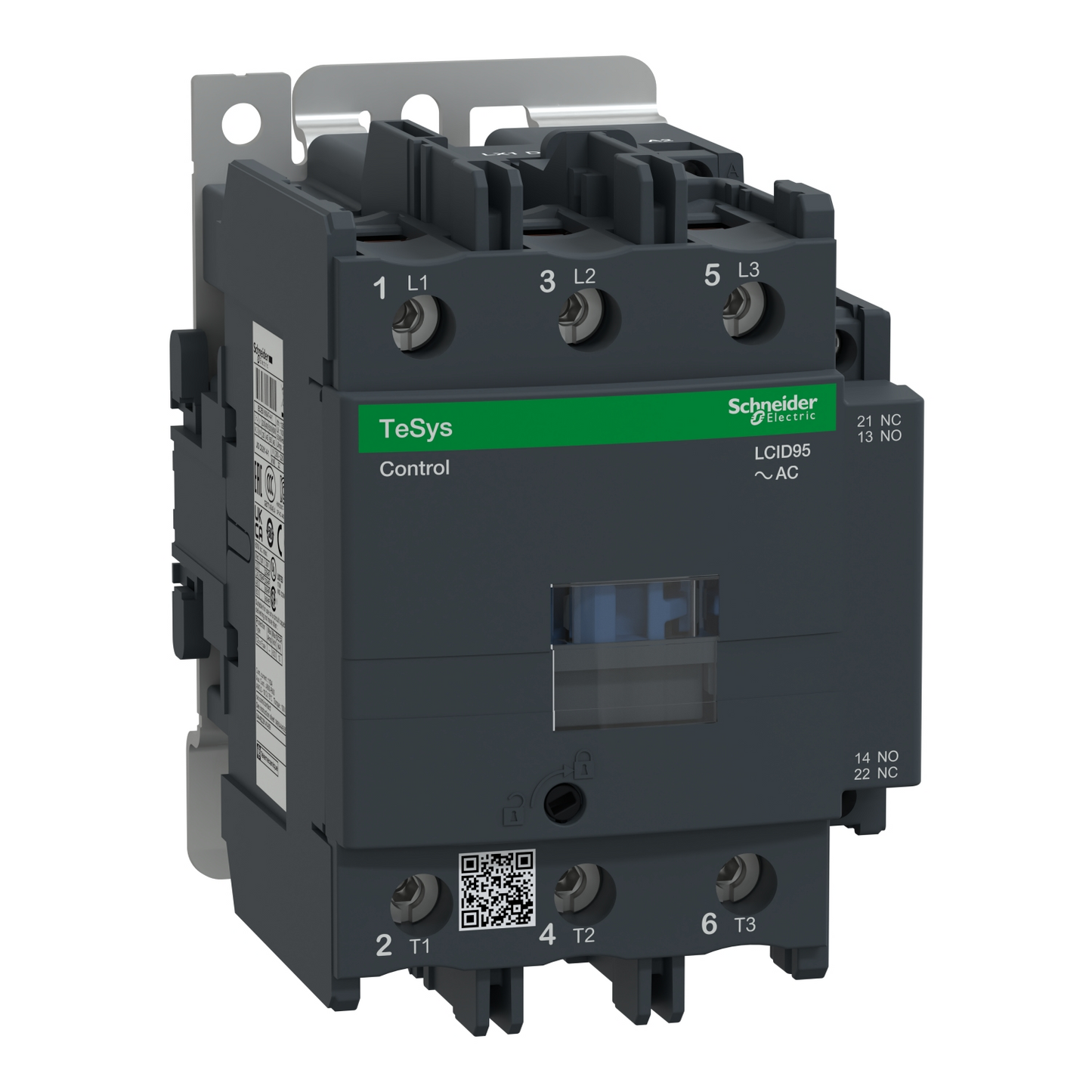 Schneider Electric LC1D95 TeSys Contactor - 95A 45kW - Heavy Duty Frame Side View