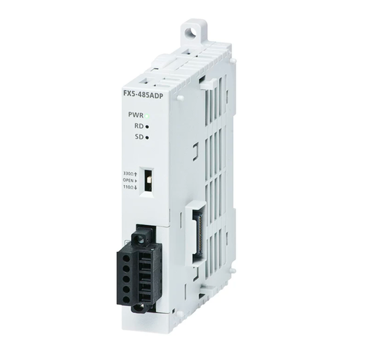 Mitsubishi Electric FX5-485ADP MELSEC iQ-F Series RS-485 Communication Adapter, 1200m Distance, MODBUS RTU