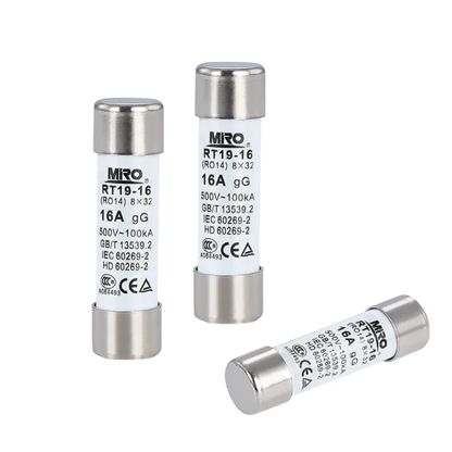 MIRO RO14 / RT19-16 RO14 Series Cylindrical Fuse, 25A, 500V