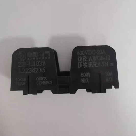 Sinofuse ZB-L1038 Fuse Holder - 10x38mm 800V 30A - Front Studio View