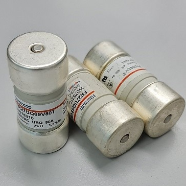 Ferraz Shawmut FR27UB10C80T Semiconductor Fuse - 80A 1000V - Front View with Trip Indicator